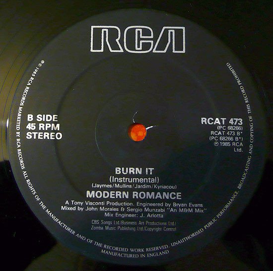 Modern Romance - Burn It - Image 3